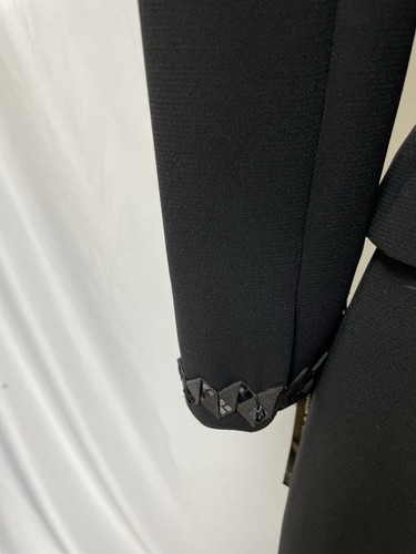 NEW Tahari ASL Skirt Suit Size 8 Two Piece Set Embellish Black Power Suit $320 - Picture 8 of 24