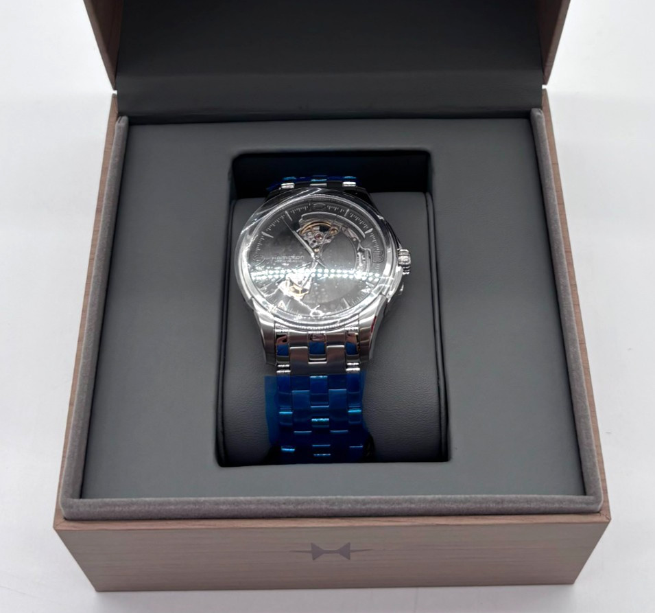 Hamilton Jazzmaster Open Heart Swiss Automatic Watch - Stainless Steel Band