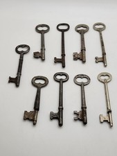 Lot of 9 Antique Vintage Skeleton Keys