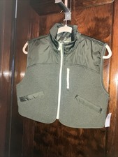 Old Navy Kids Boys Size Small Sherpa/Fleece Vest Heritage Green Olive NWT