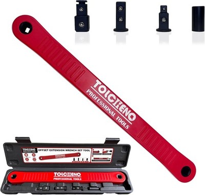 Offset Extension Wrench Set, Pro Zero Offset Extension Wrench Extender Tool w...