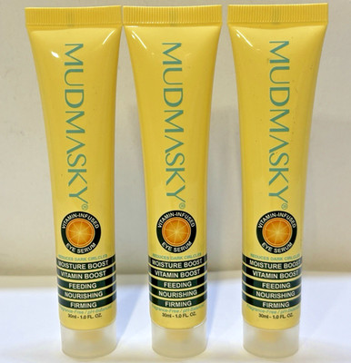 MUDMASKY Vitamin Infused Eye Serum 1 oz Moisture Firming Dark Circles New 3 Pack