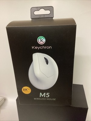 Keychron M5 Wireless Ergonomic Mouse New/open box (white)