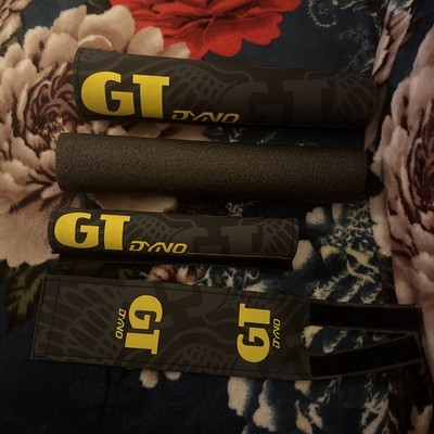 GT DYNO 1989 Design Re-Issue Retro BMX Padset Black Yelllow New In Package Pads