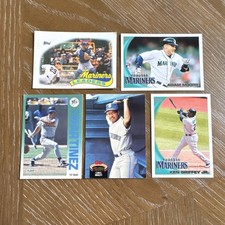 Seattle Mariners Card Lot Ken Griffey Jr Tino Martinez Adam Moore Greg Briley 