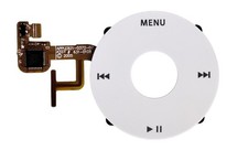White Click Wheel Flex for iPod Classic Video 5th 5.5 gen 30gb 60gb 80