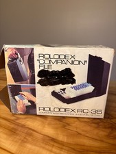 New Rolodex RC-35 Covered With Latch And Handle File A-Z Tabs Vintage Black