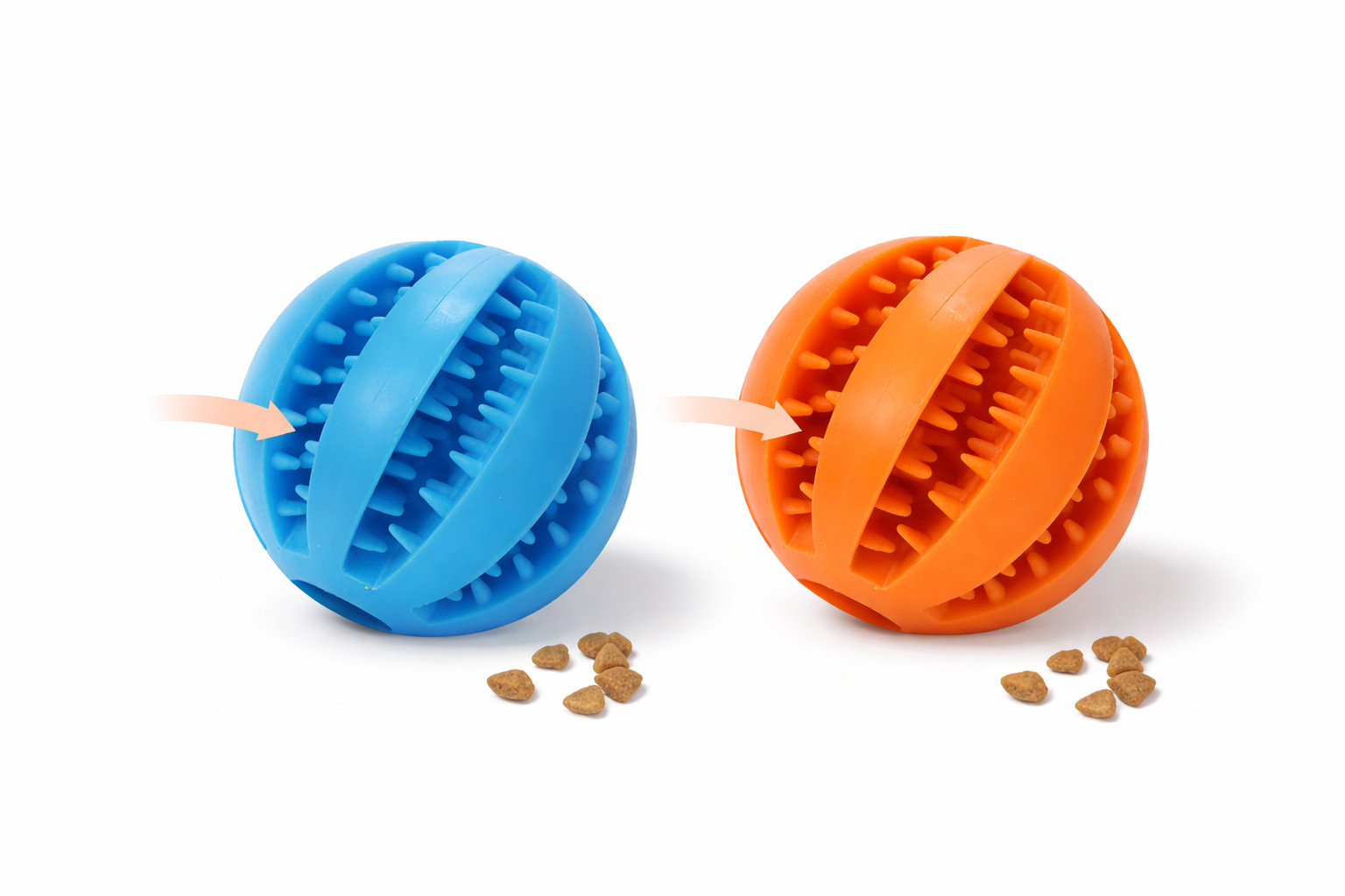 Dog Chew Toy Treat Dispenser Interactive Durable Rubber Ball Puppy Training