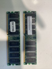 A pair of Samsung 256MB DDR1 RAM modules