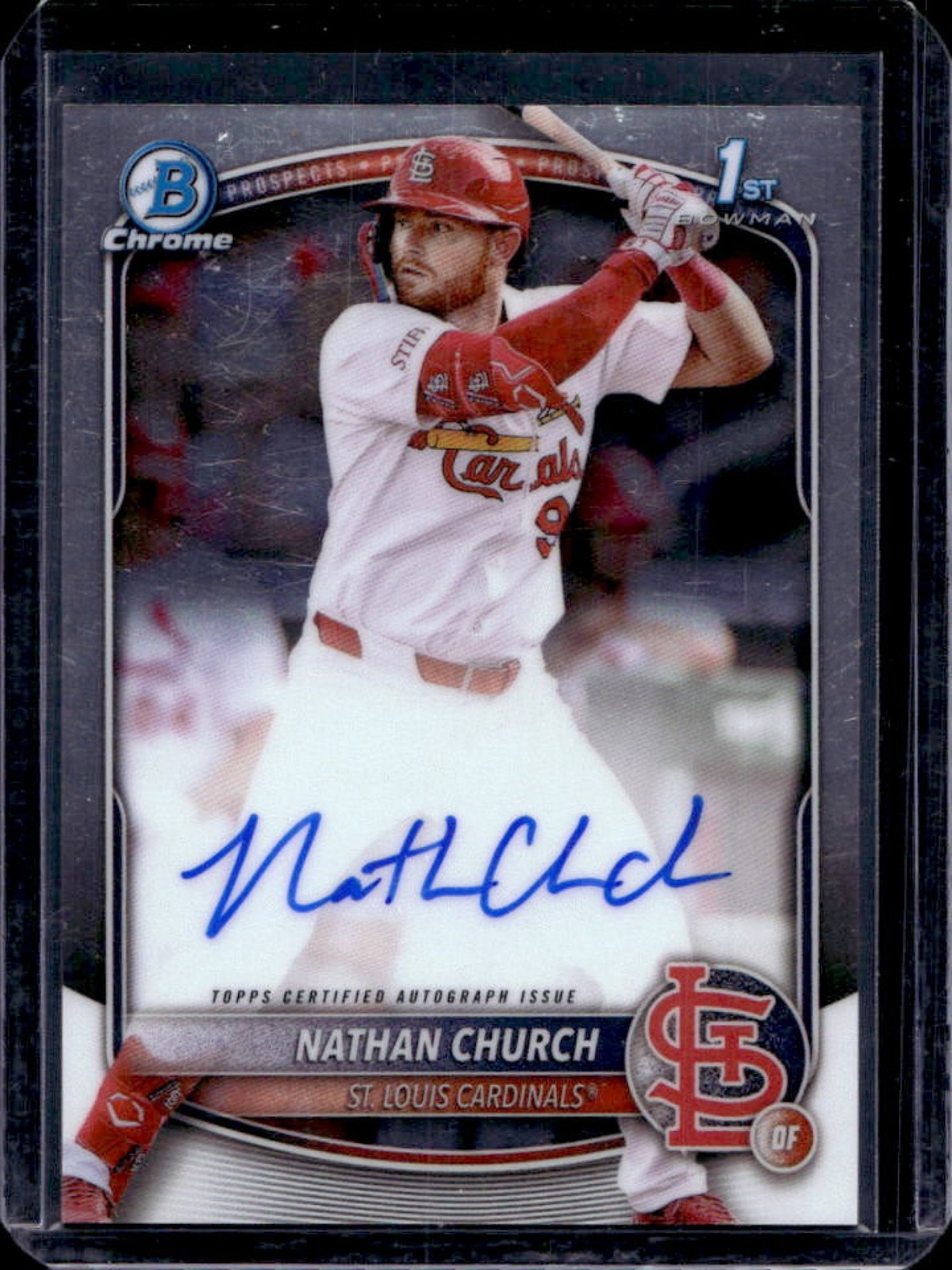 2025 Bowman Chrome Nathan Church Auto 1st Prospect #CPA-NCH Cardinals