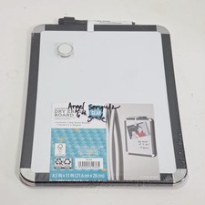Pen Gear Magnetic Dry Erase Board with Plastic Black Frame, 8.5" x 11"