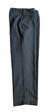 Sz 10P Investments Grey Dress Pants Pull-on Hi Waist Flat Front Business Casual