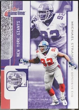 2001 Fleer Game Time Football Michael Strahan #55 NM