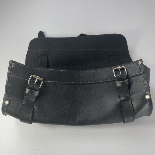 Harley Davison BRAND Black Leather Storage Front Motorcycle Bag - Picture 3 of 14