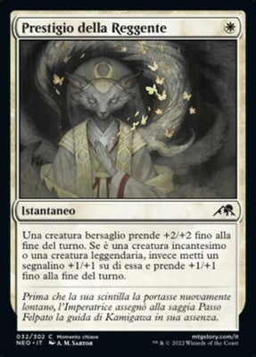 MTG Magic NEO Kamigawa Neon Dynasty - 1x ITA NM 032 C Prestige of the Regent