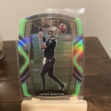 Panini 2020 Select Jameis Winston #243 Saints Green Prizm Club Level
