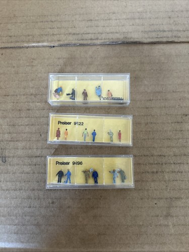 Figuras de calibre N Preiser 9021, 9022 y 9096 | Condition: Used