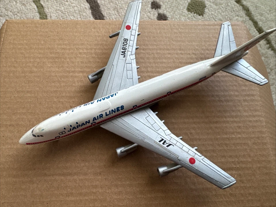 Tomica Boeing 747 JAL Nº1 escala 1/415 7" fundido a presión 1978 Japón falta 1 motor Foto 2 de 4