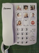 Excelltel Big Button Phone for Seniors - 9 Picture Memory Corded