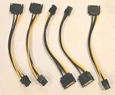 8" SATA 15- Pin Adapter Cables - 5 Pack