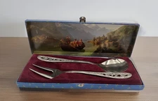 Vintage Hardanger Bestikk Two-Piece Kristen Serving Set