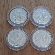 1/4oz Royal Mint Britannia 2024 .999 Fine Silver x4 (1oz Total)