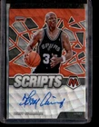 Terry Cummings 2020-21 Panini Mosaic #SC-TCU Scripts Red Wave San Antonio Spurs