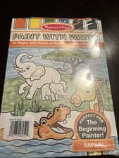 MELISSA & DOUG PAINT WITH WATER SAFARI THEMED...