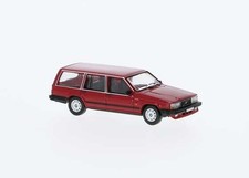 Brekina Automodelle PCX870666 HO Assembled Met Red 1985 Volvo 740 Station Wagon