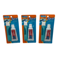 Dental Source Travel Toothbrush Mini Colgate Toothpaste 3 Sets NIB