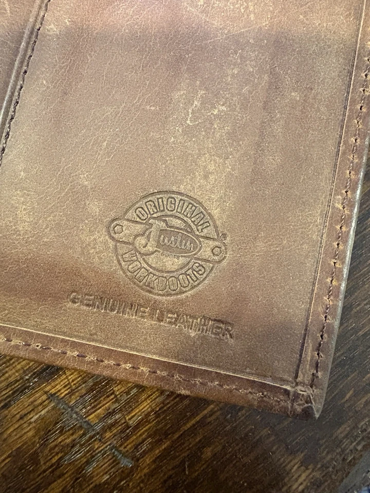 Justin Botas Cuero y Piel Calibre 12 Cartera Vaquero Ranchero Foto 4 de 4