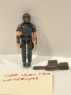 2003 GI Joe vs Cobra SpyTroops - Cobra Venom Cycle Viper driver (just the drive