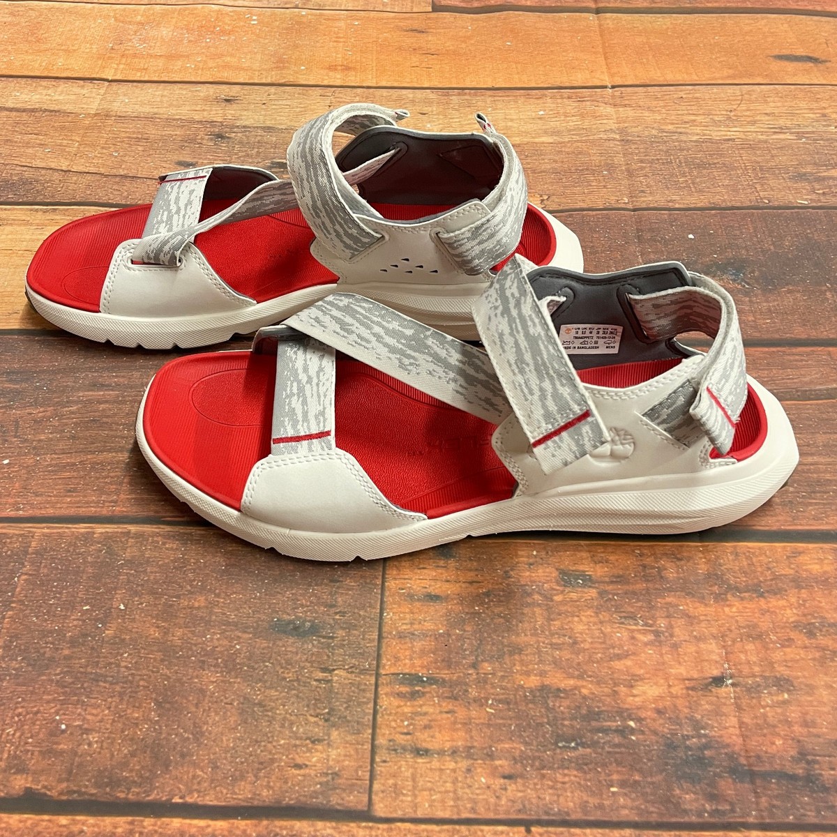 Timberland Motion Dune Backstrap Sandals Men\'s Size 10 White Gray Red New Timberland Motion Dune Backstrap Sandals | Mercari main image 2