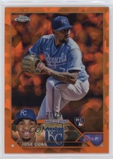 2023 Topps Chrome Update Sapphire Edition Orange 21/25 Jose Cuas #USCS246 15bk