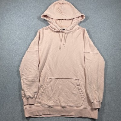 UGG RTW Simone boyfriend fleece pullover hoodie women's large pink solid