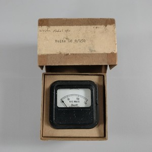Vtg Shurite A.C. Volts Panel Meter Weston Model 540 0-150V DC Voltmeter  W/ Box