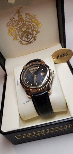 DONALD J. TRUMP 2005 SUPER RARO SIGNATURE COLLECTION TR/1064 RARO OROLOGIO DATA GIORNO - Foto 22 di 24