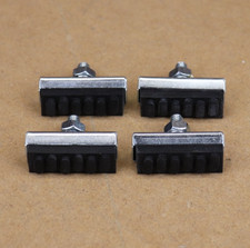 Set 4 Vintage Weinman 6 dot Style Bicycle Brake Pads Black Road Caliper