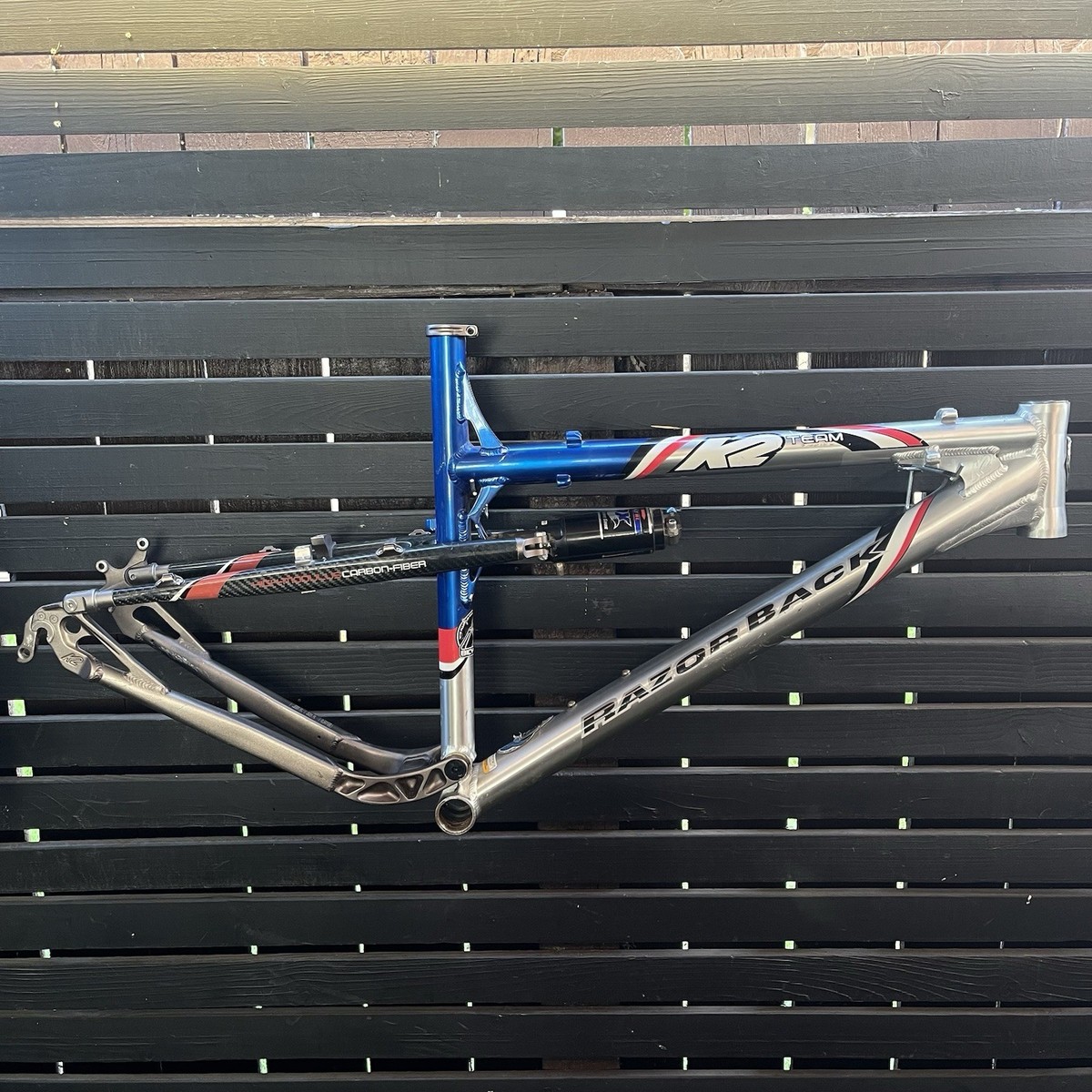 Early Y2K K2 Razorback Team MTB Suspension Frame • 13.5” • 19