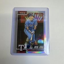 Topps 2026 Series 1 [Rainbow Foil] Josh Jung #98 Texas Rangers MLB Baseball Card