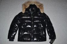 AUTHENTIC MENS SAM. NEW YORK ARCTIC FUR TRIMMED JACKET JET BLACK ALL SIZES NEW