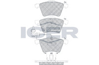 Bremsbelagsatz Vorne Ate-System FüR Ford Galaxy I WGR MK VAN VW Sharan 7M 95-10