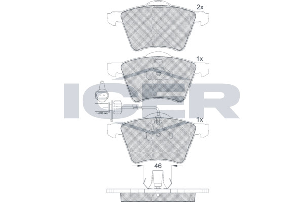Bremsbelagsatz Vorne Ate-System FüR Ford Galaxy I WGR MK VAN VW Sharan 7M 95-10-image