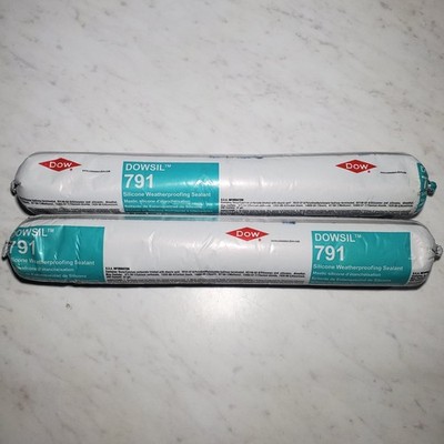 x2 Pack Dow Dowsil 791 , Gray 20oz Sausage Tube Exp 4/26