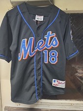 Vintage New York Mets CEDANO, Youth Jersey Rawlings Authentic Size Medium 10/12
