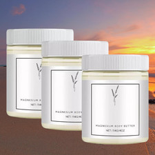 3 Pack Magnesium Butter Magnesium Full Body Butter Cream Moisturizing Body   