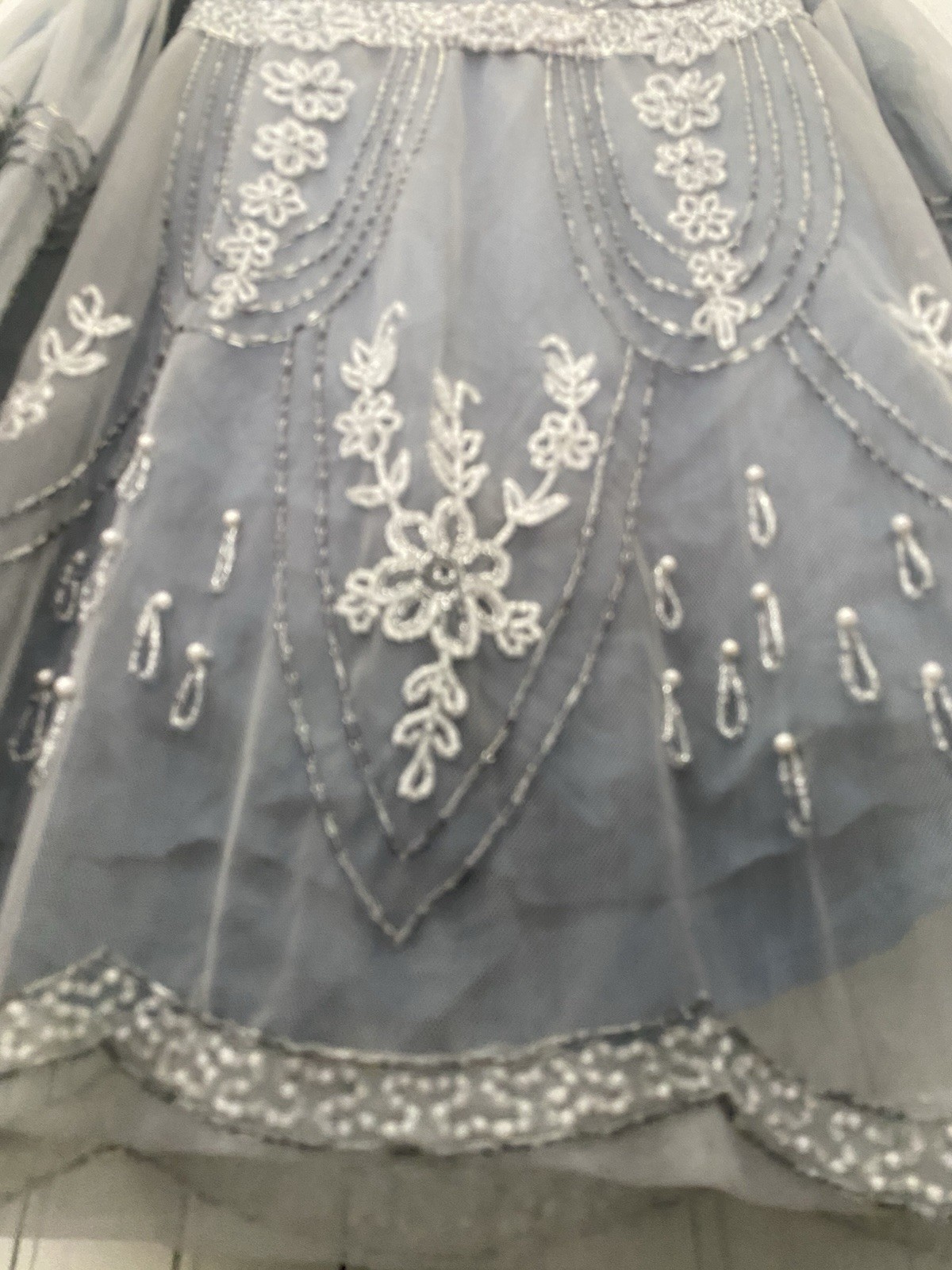 RARE• HAND BEADED • Women’s size 4 Anthropologie Fairycore Skirt/Dress