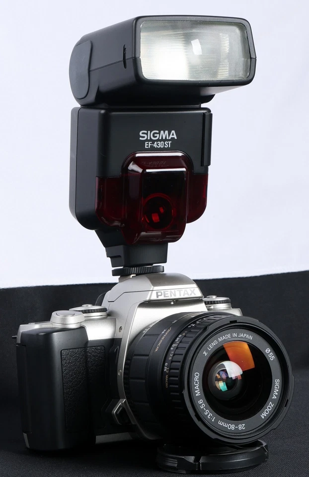 Pentax MZ-5 QD 35mm Film AF SLR c/w Sigma AF 28-80mm Asph Lens & EF-430ST Kit - Image 3 of 4