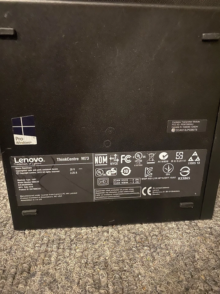 Lenovo M73 Tiny PC I5-4590T 8GB RAM, 500GB HDD, Win10 Pro, Wifi - Image 3 of 4