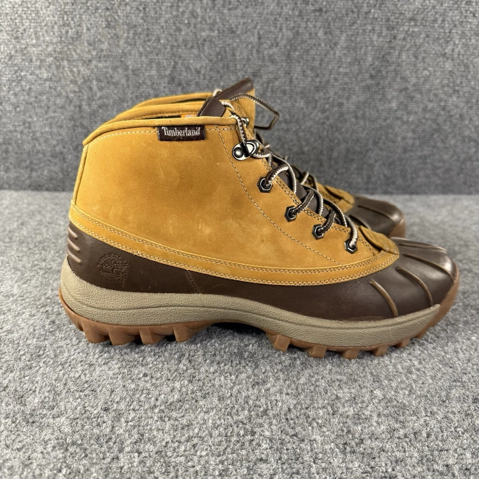 Timberland Canard Mid 86127 Hombres 11.5 Marrón Cuero Cordones Chukka Botas Senderismo Foto 2 de 4